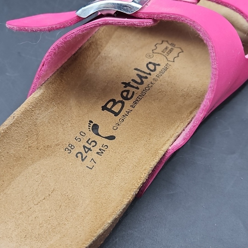 Birkenstock Pink Betula Sandals, Size 7, Narrow, EUC. SAME DAY SHIPPING! - Picture 8 of 9